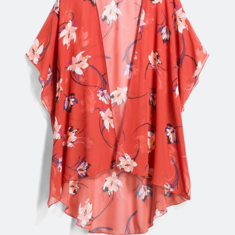 EMORY PARK Caley Open Front Woven Kimono